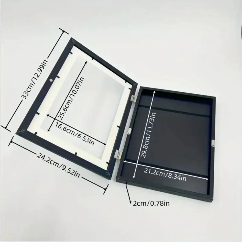 Children’s Art Display Frame ⎜ Flip-Open Picture Frame with Storage for Drawings and Creative Projects