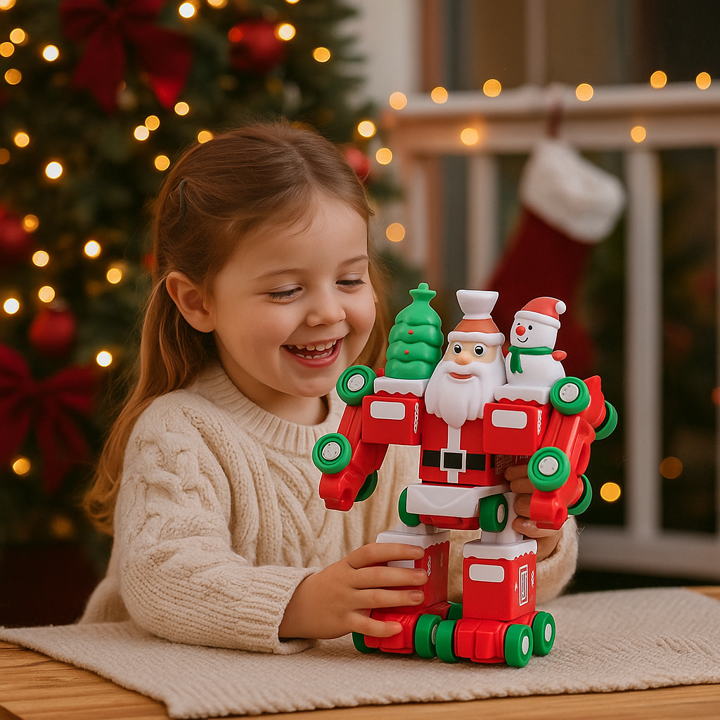 2in1 Transforming Christmas Train and Santa Robot