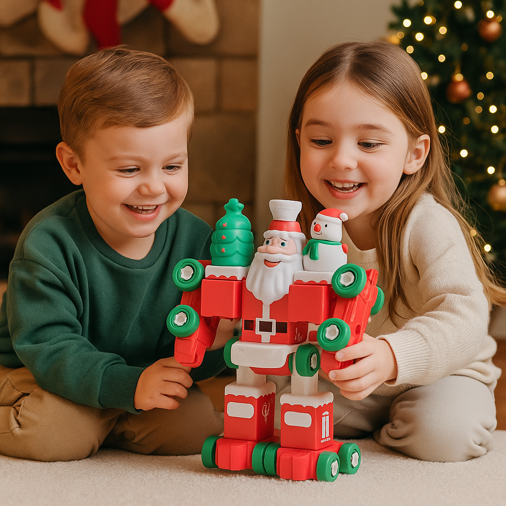 2in1 Transforming Christmas Train and Santa Robot