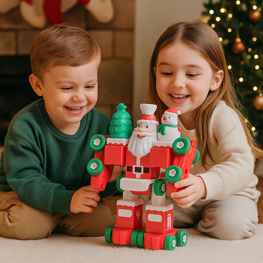 2in1 Transforming Christmas Train and Santa Robot