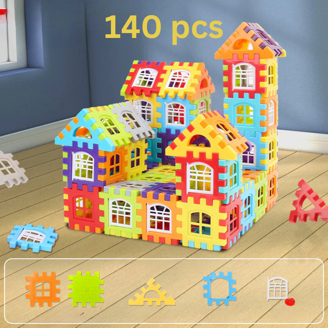 Building Block Set for Kids ⎜ Creative Construction Toy with Windows for Imaginative Learning and Fine Motor Skills
