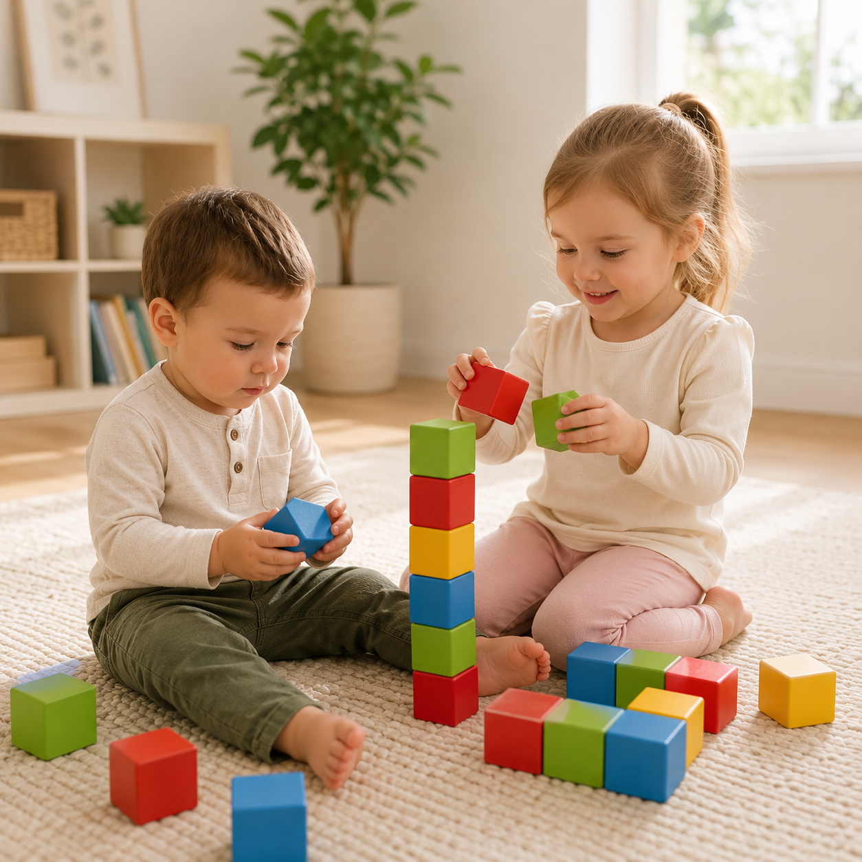 Magnetic Building Blocks Set | Educational STEM Construction Cubes for Toddlers & Kids