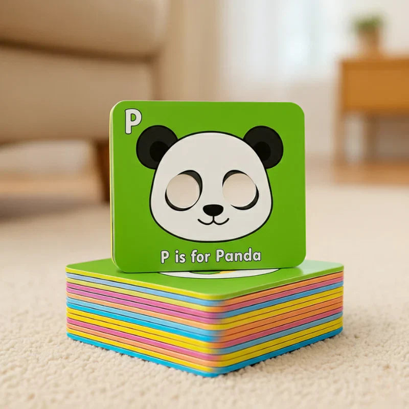 Alphabet Learning Cards with Animal Designs