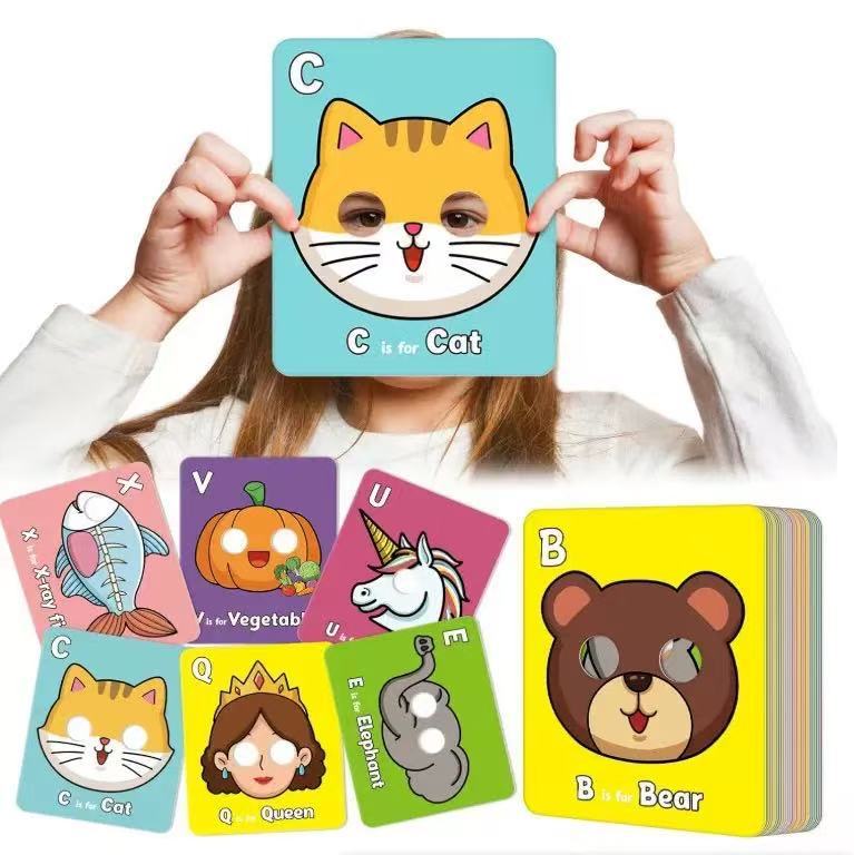 Alphabet Learning Cards with Animal Designs