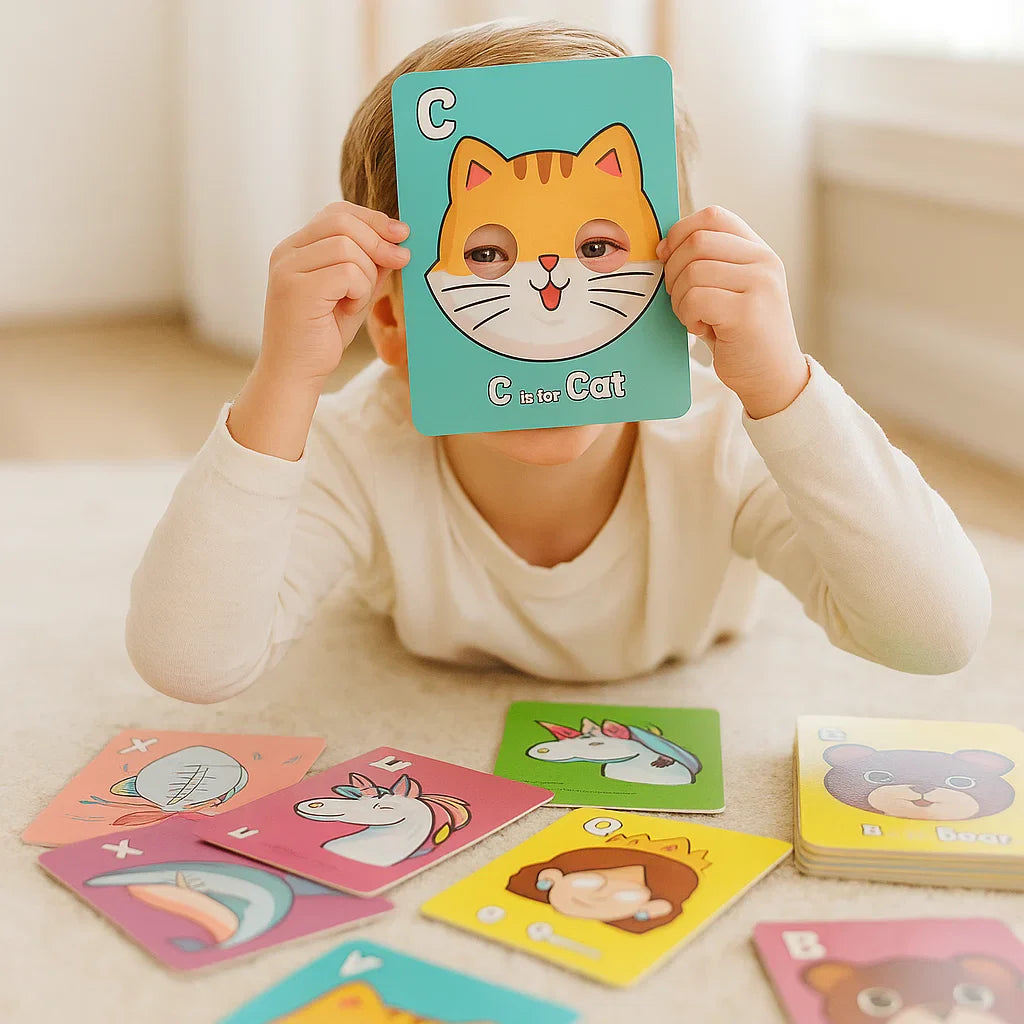Alphabet Learning Cards with Animal Designs