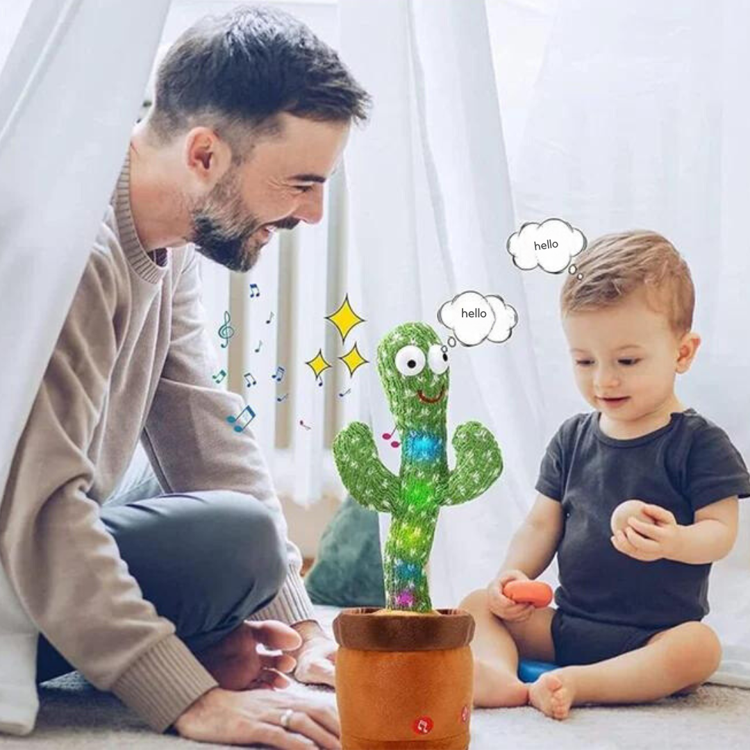 Dancing Talking Cactus Toy – Musical Plush with Voice Recording