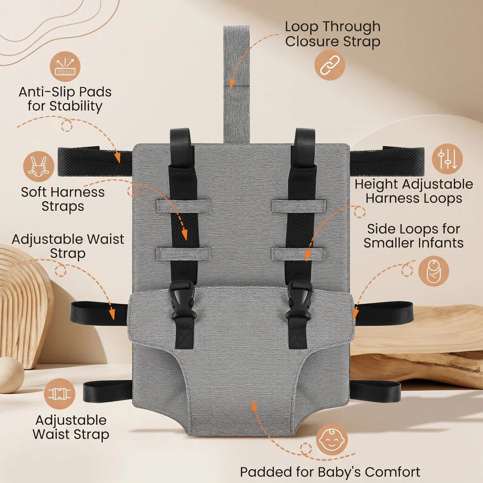 Portable Travel High Chair Harness | Adjustable Baby Safety Seat for Dining & Travel