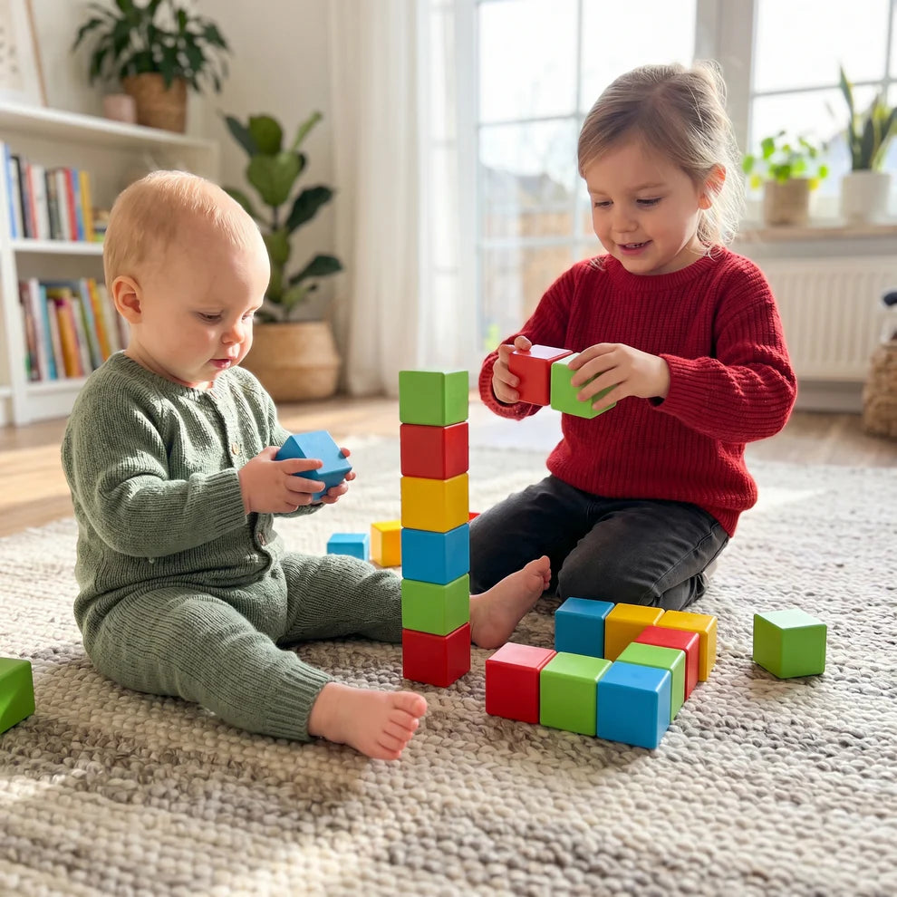 Magnetic Building Blocks Set | Educational STEM Construction Cubes for Toddlers & Kids