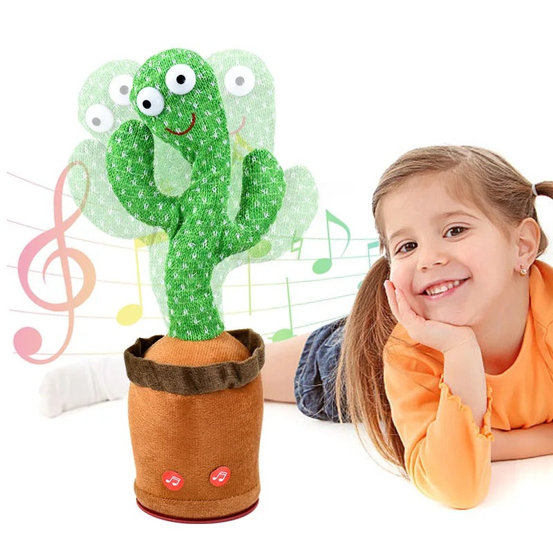 Dancing Talking Cactus Toy – Musical Plush with Voice Recording