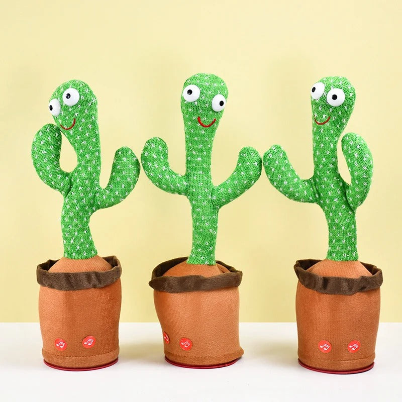 Dancing Talking Cactus Toy – Musical Plush with Voice Recording