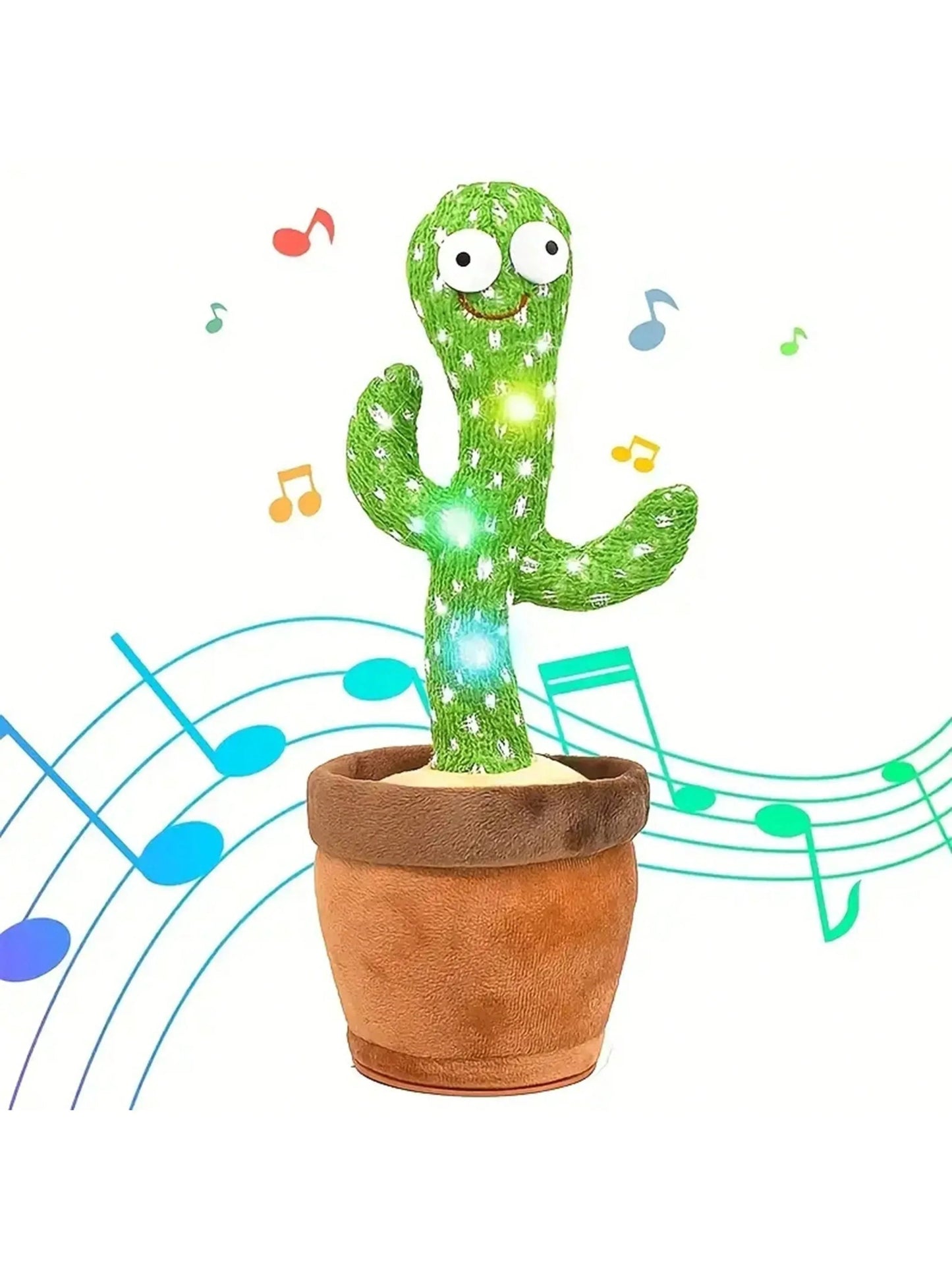 Dancing Talking Cactus Toy – Musical Plush with Voice Recording